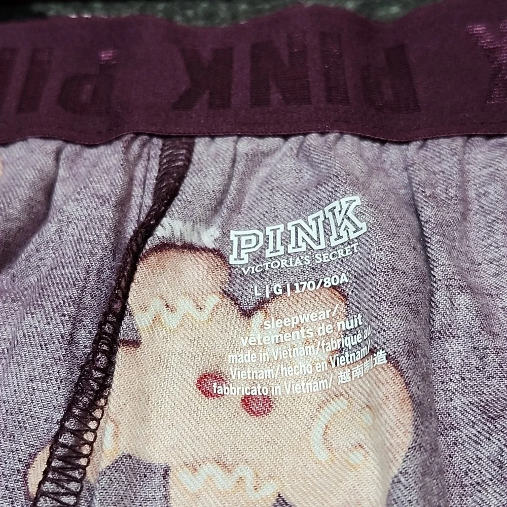 VS PINK 2019 GINGERBREAD LOUNGE BOXY SHORT LARGE
